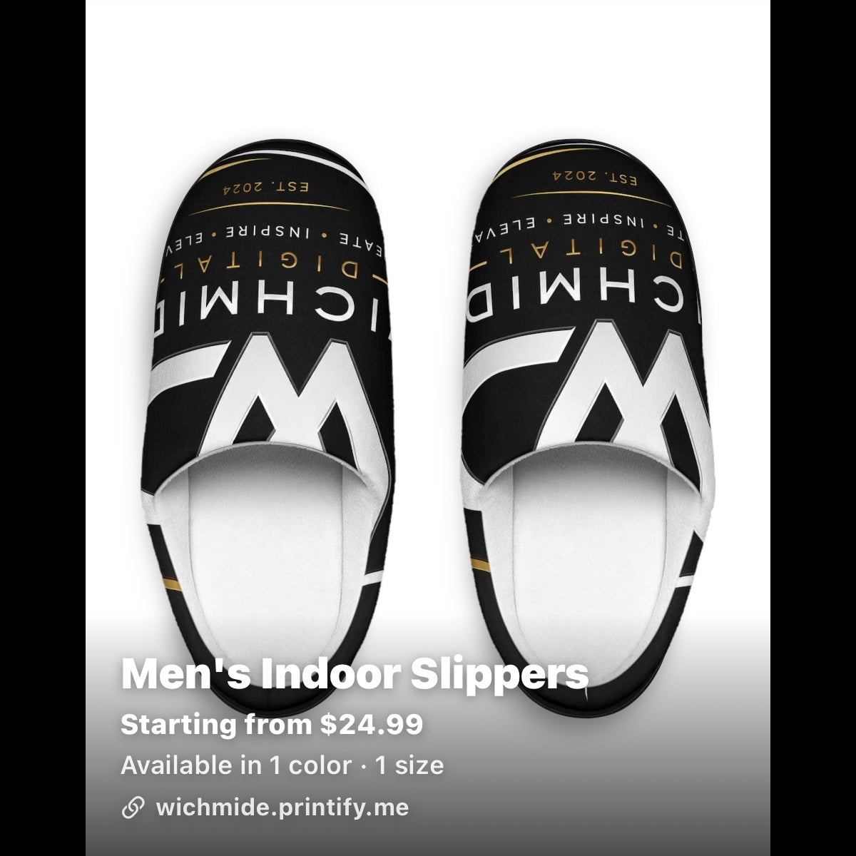 Wichmide Digital Luxury Indoor Slippers