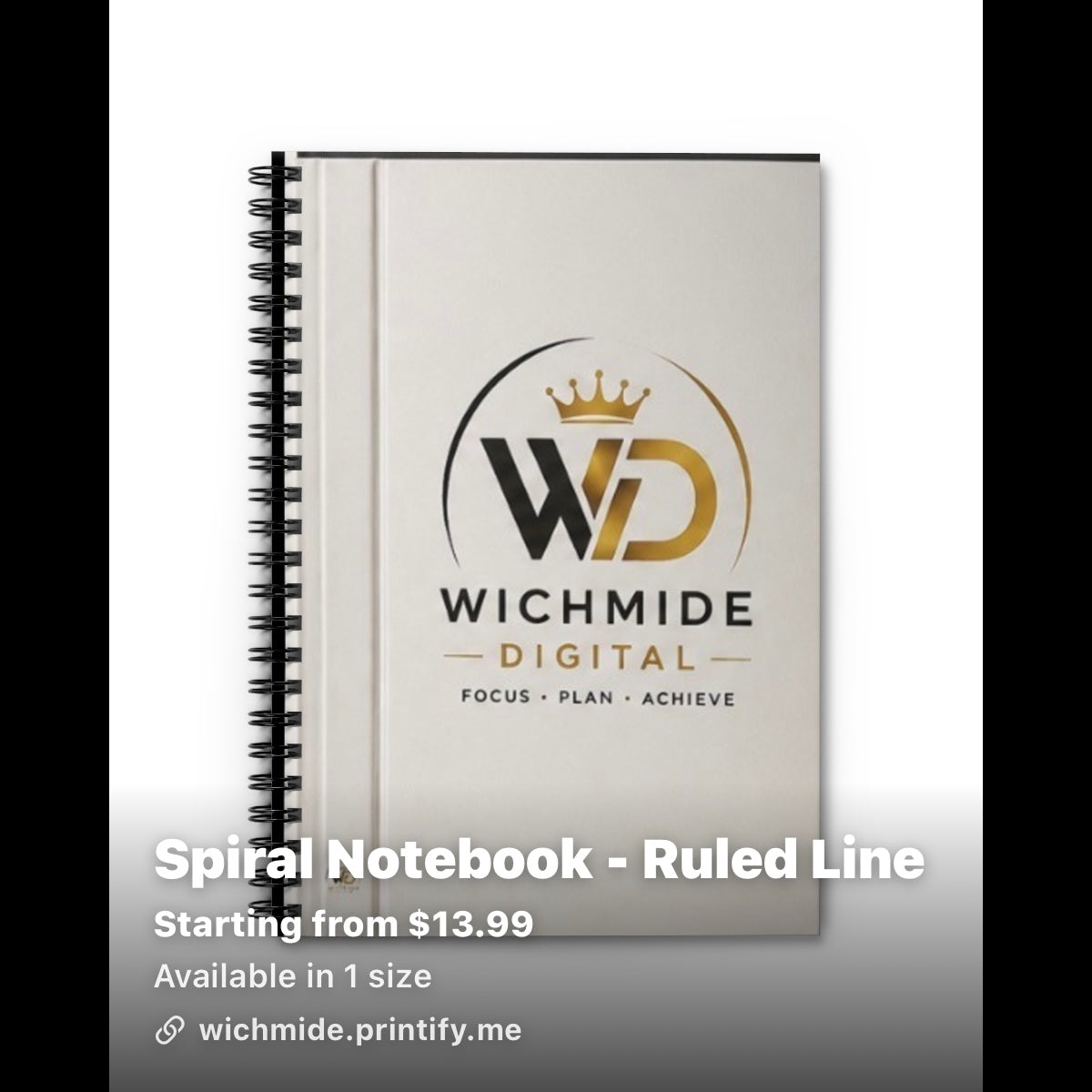 Spiral Notebook Ruled Line – Wichmide Digital