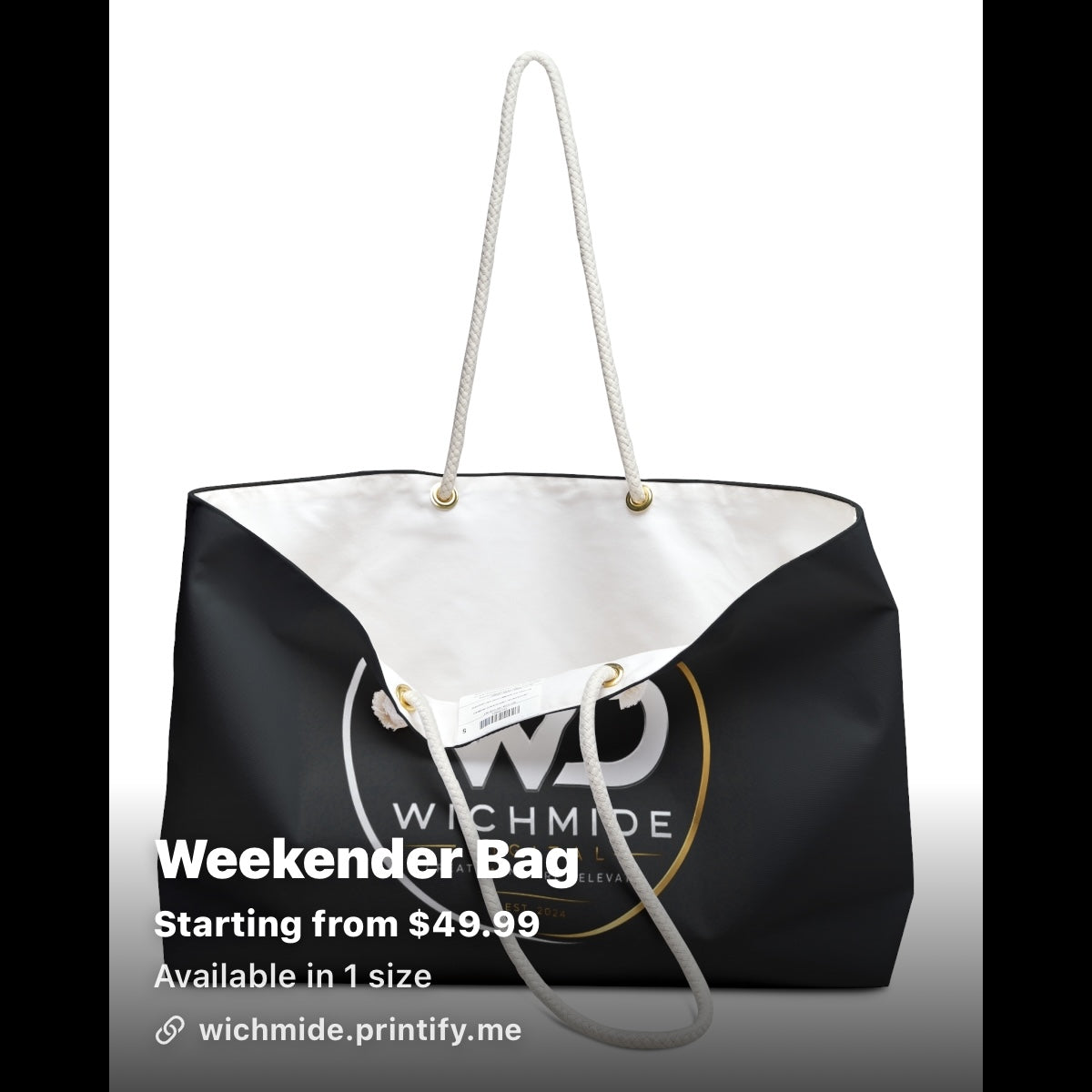 Wichmide Digital Luxury Weekender Bag