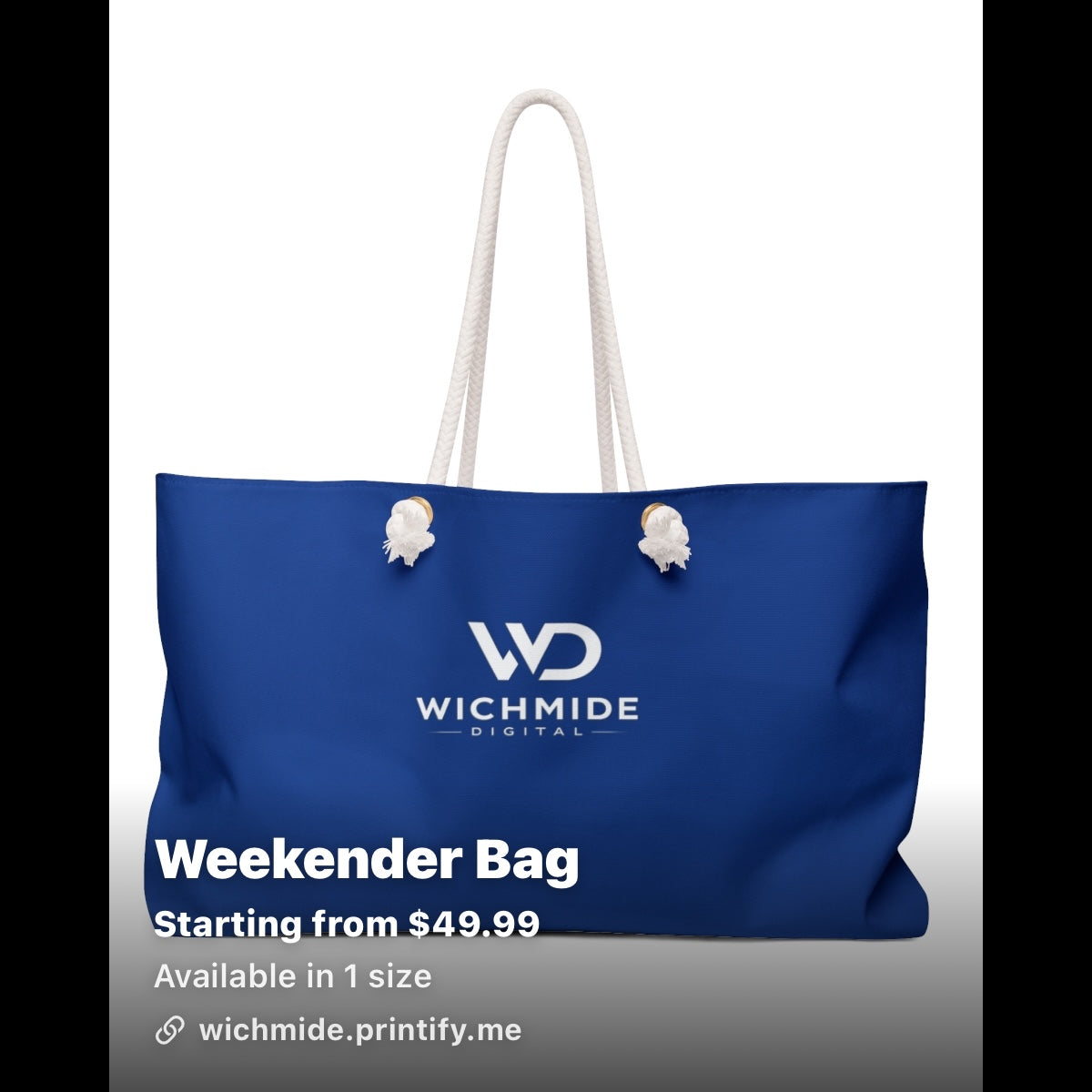 Wichmide Digital Luxury Weekender Bag