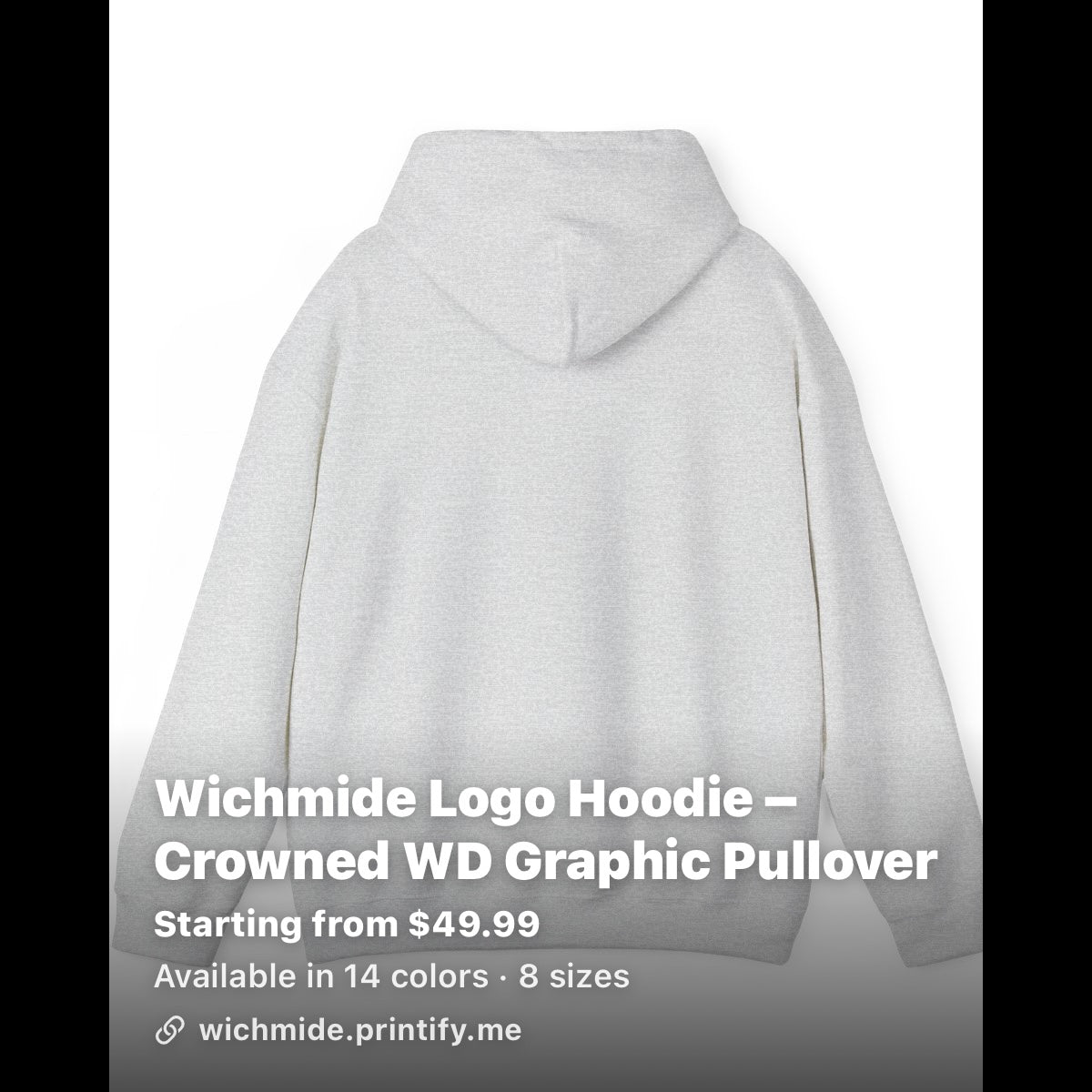 Wichmide Logo Hoodie – Crowned WD Premium Pullover