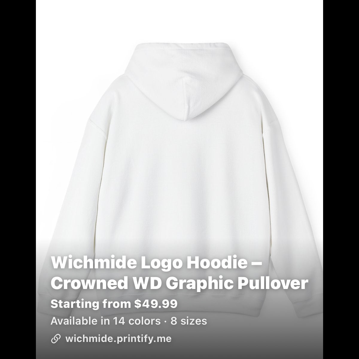 Wichmide Logo Hoodie – Crowned WD Premium Pullover