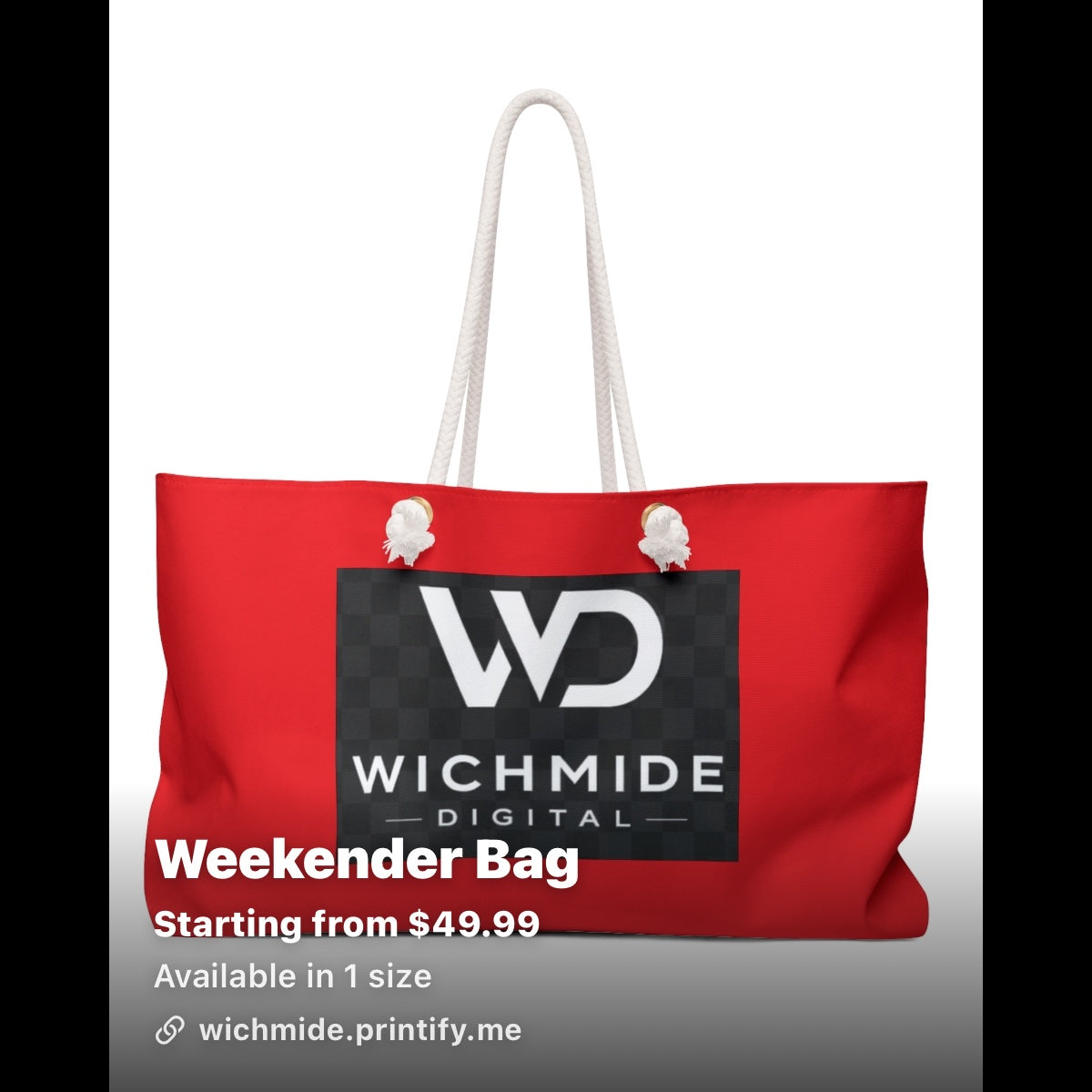 Wichmide Digital Luxury Weekender Bag