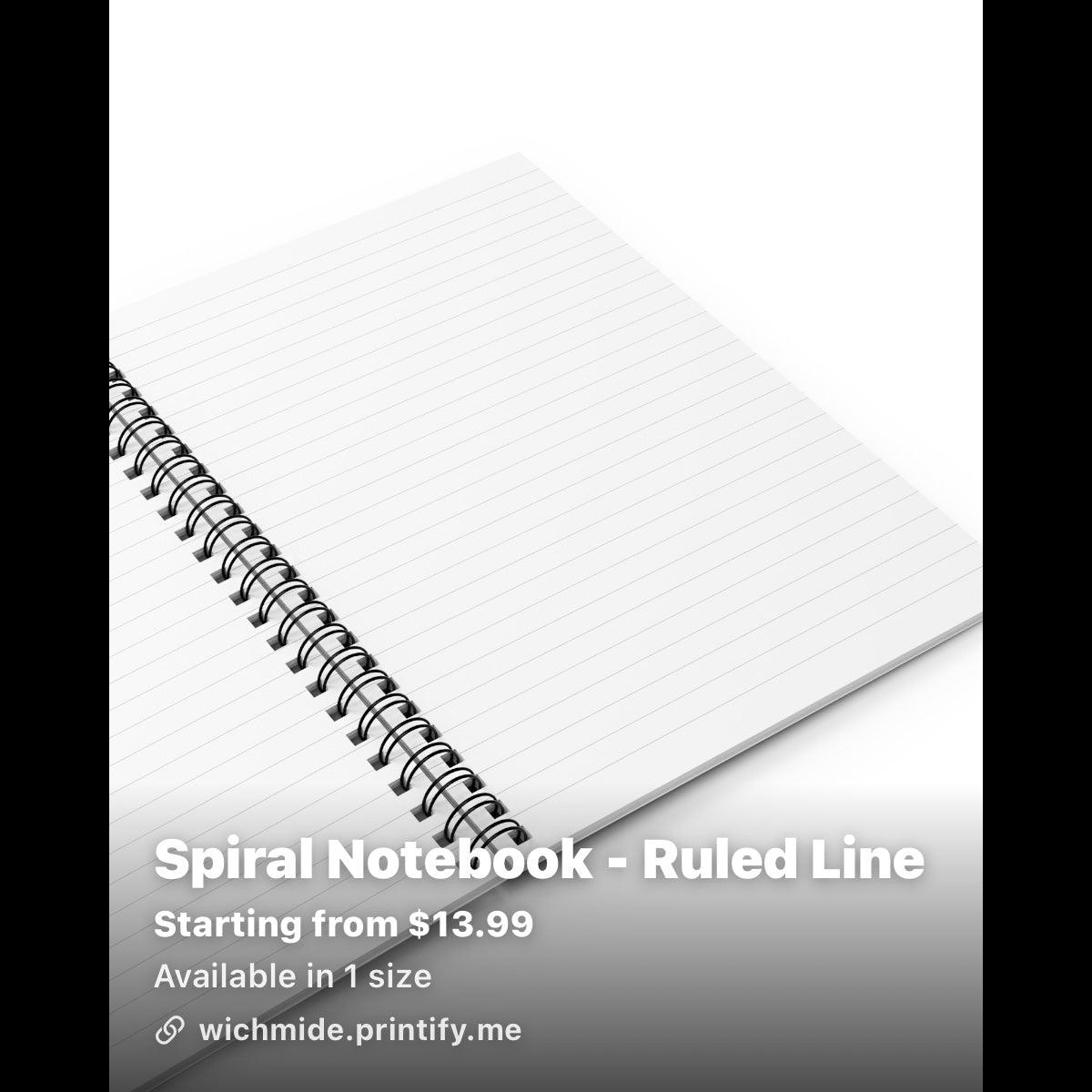 Spiral Notebook Ruled Line – Wichmide Digital