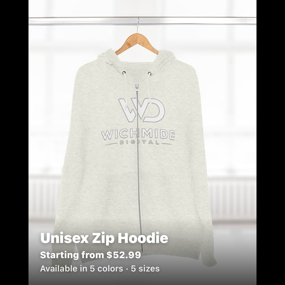 Wichmide Digital Premium Zip Hoodie