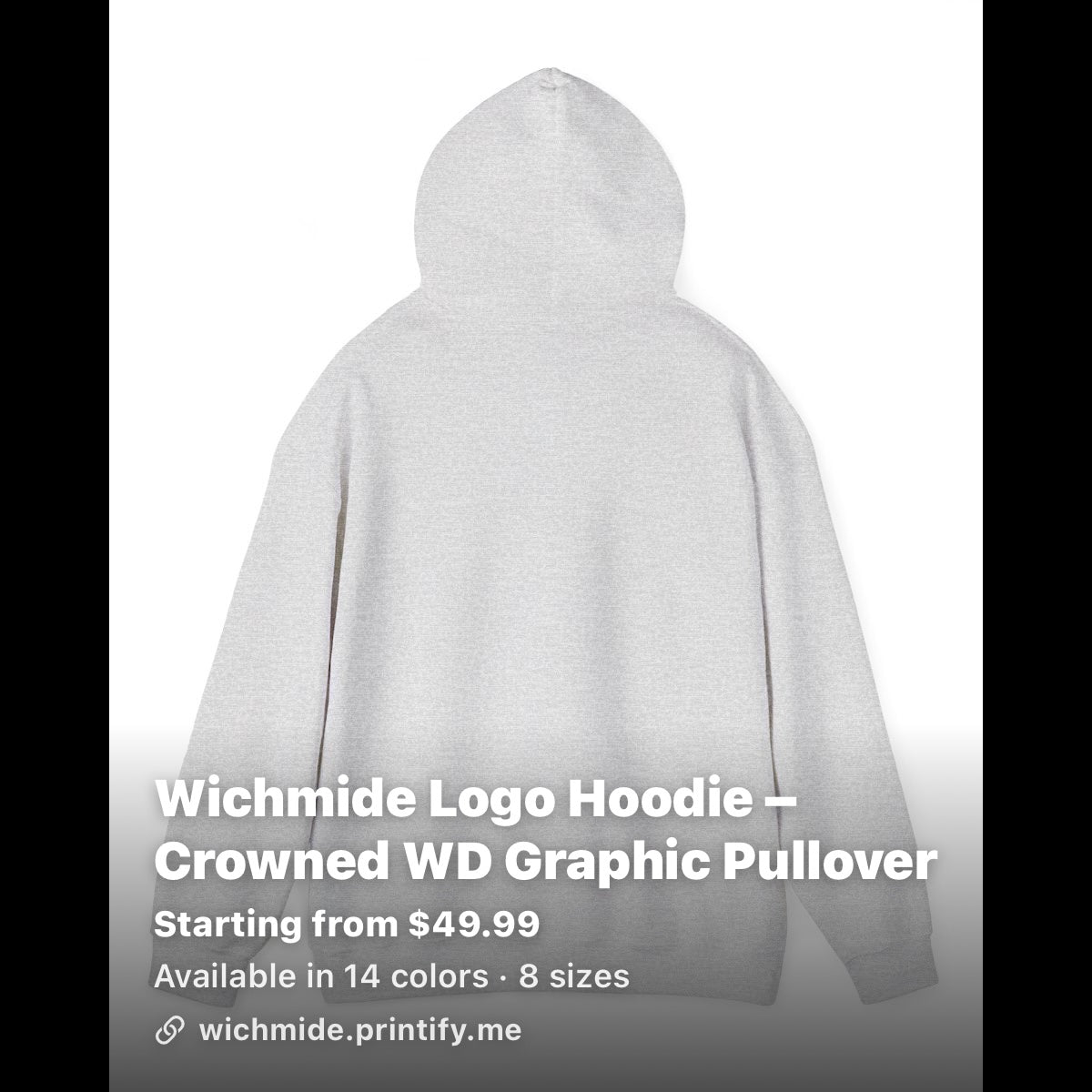 Wichmide Logo Hoodie – Crowned WD Premium Pullover