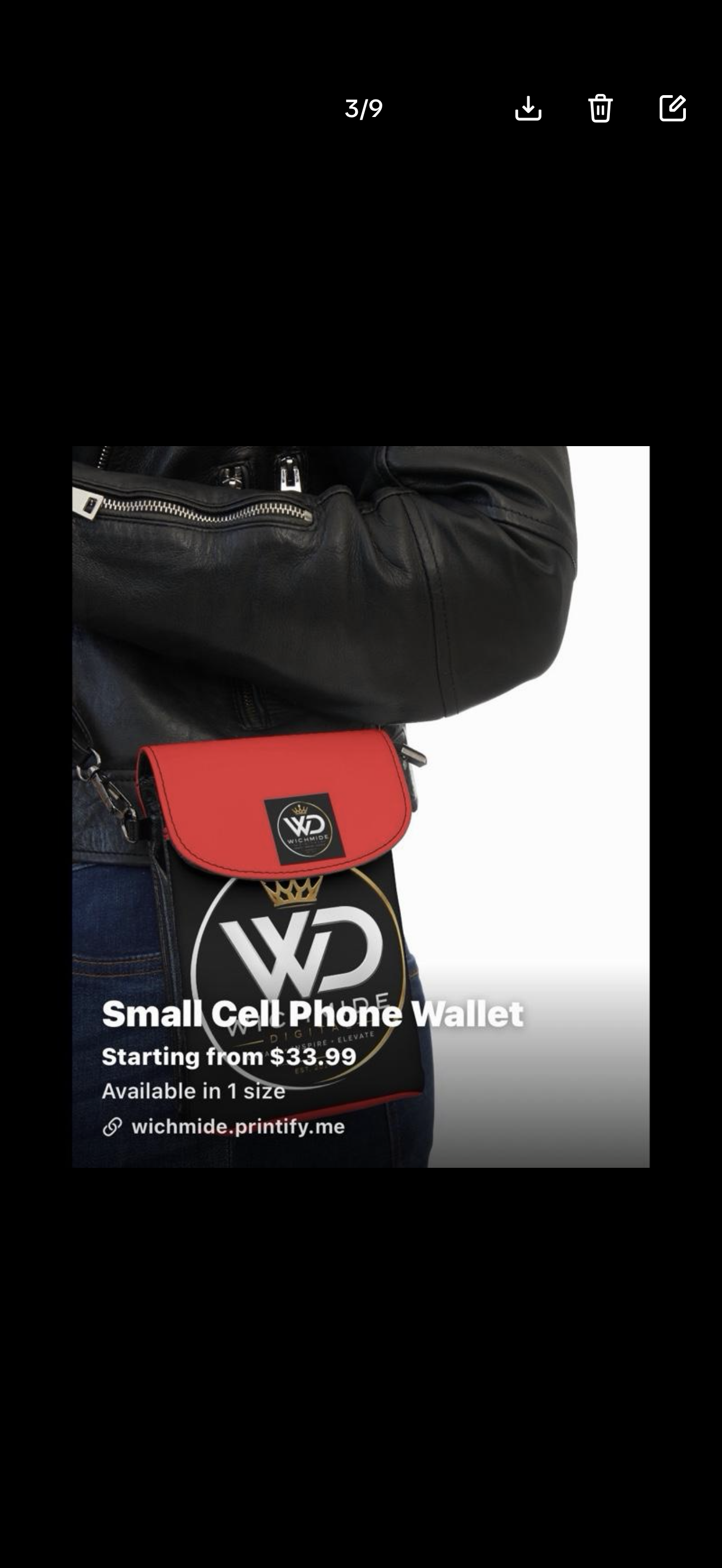 Wichmide small phone wallet