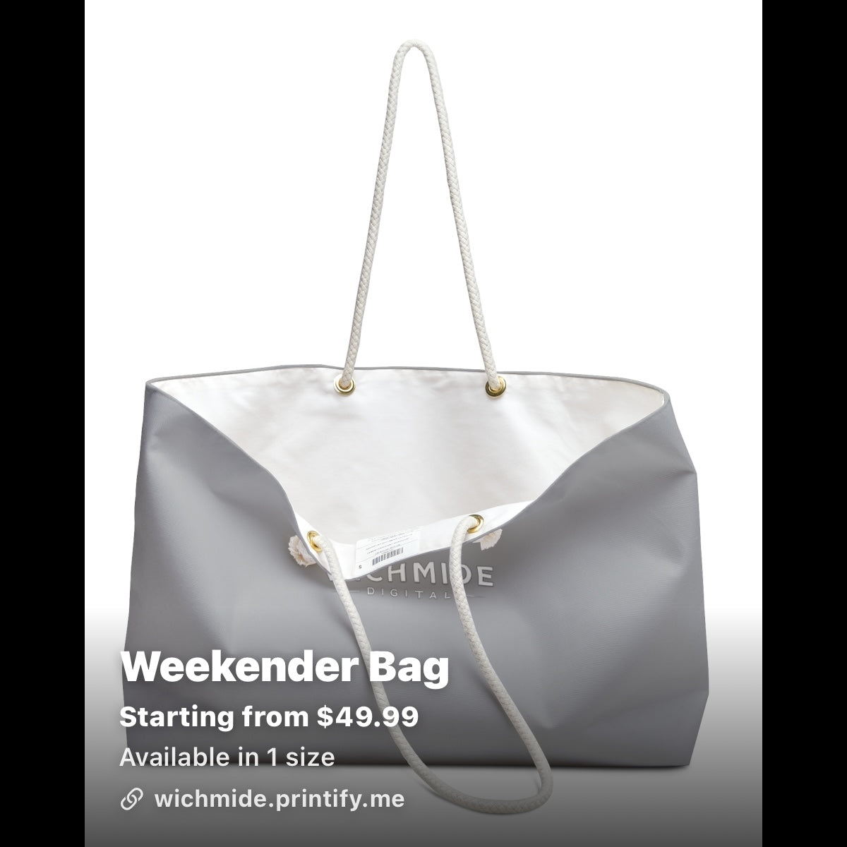 Wichmide Digital Luxury Weekender Bag