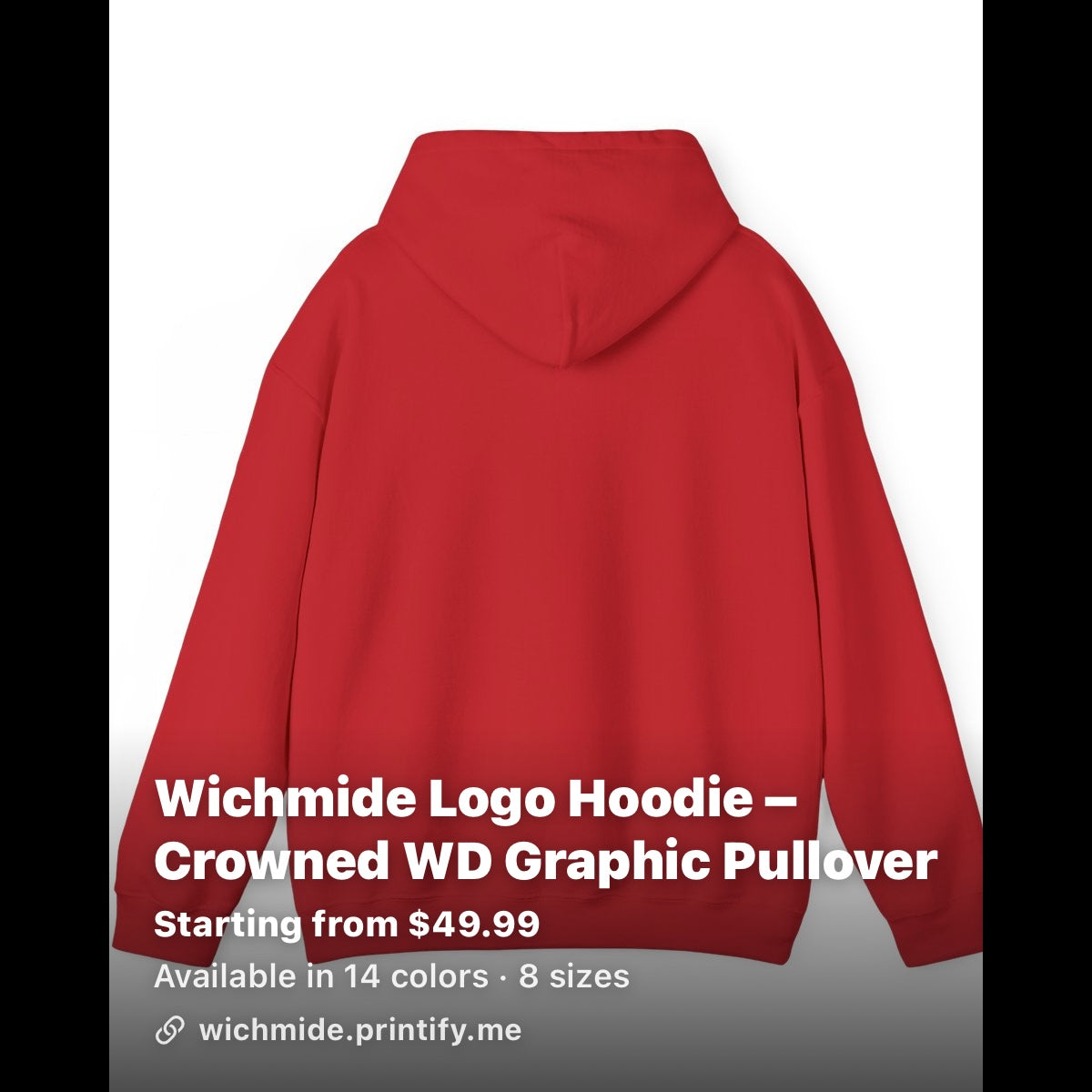 Wichmide Logo Hoodie – Crowned WD Premium Pullover
