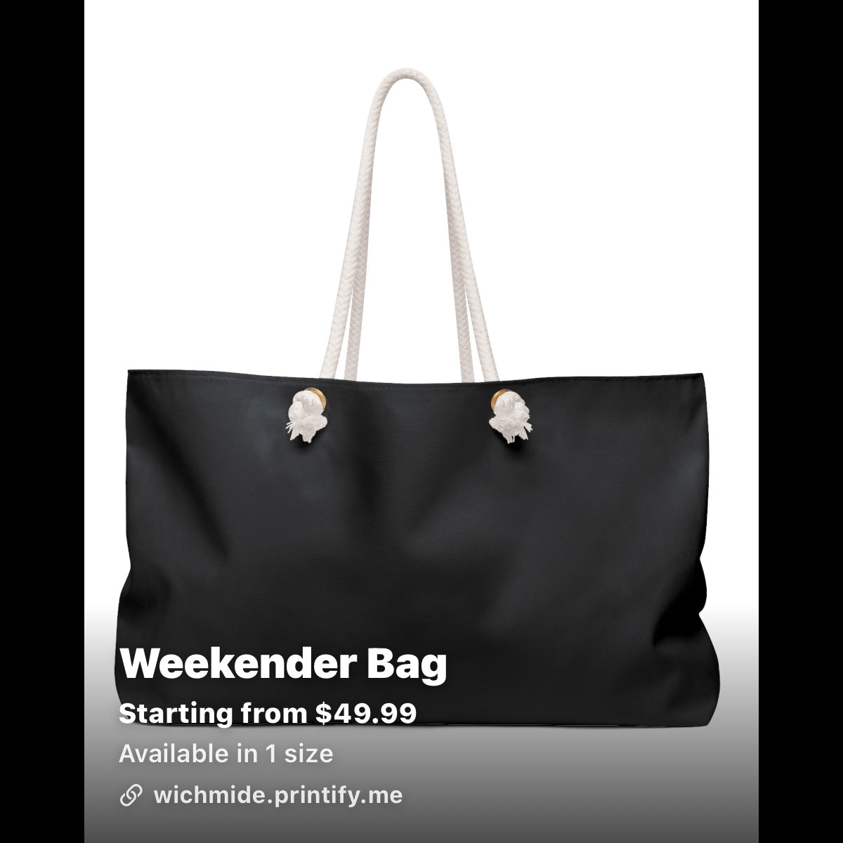 Wichmide Digital Luxury Weekender Bag