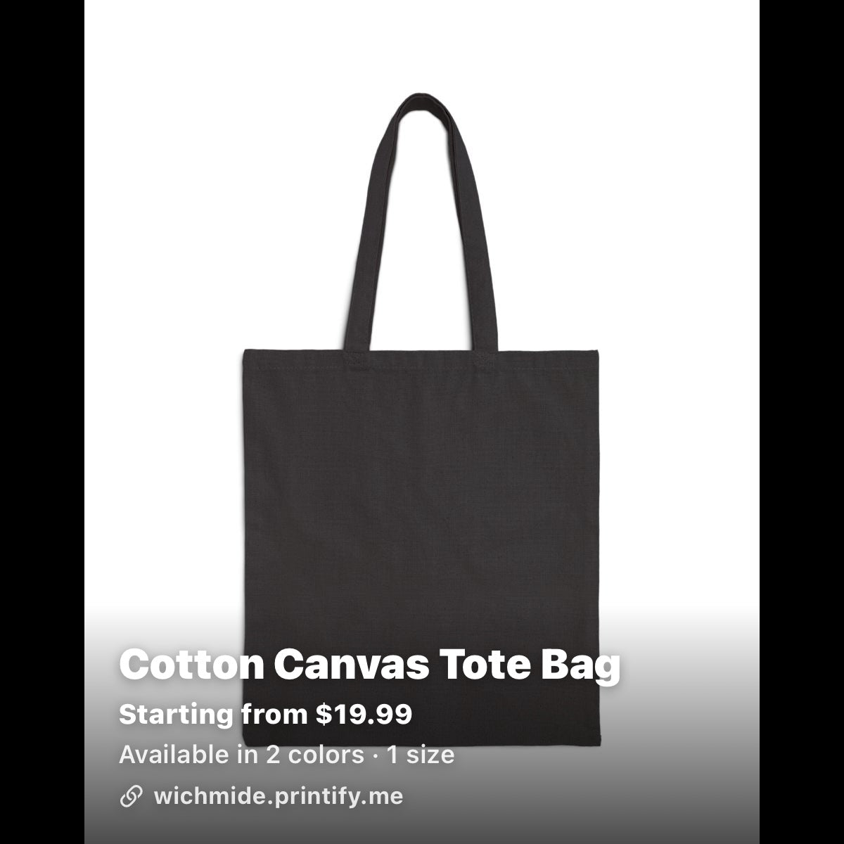Wichmide Digital Cotton Canvas Tote Bag