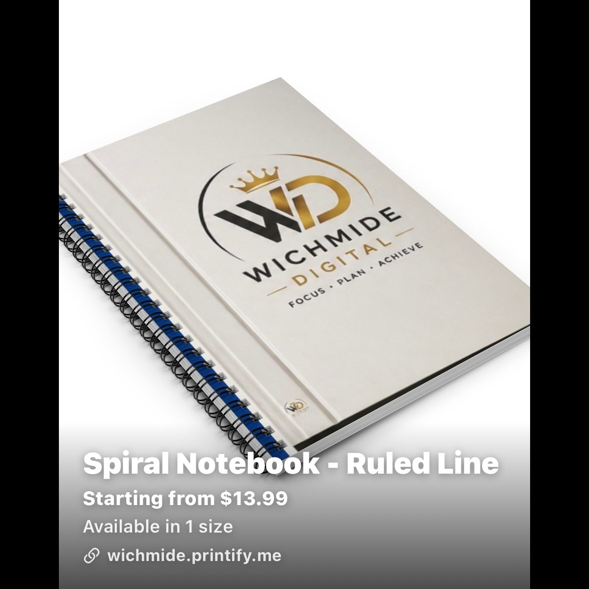 Spiral Notebook Ruled Line – Wichmide Digital