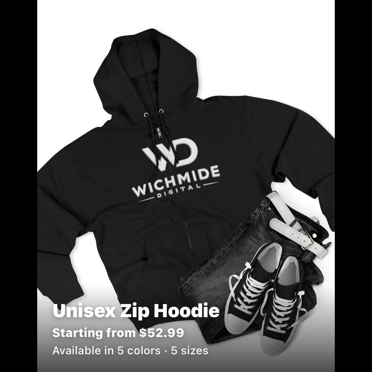 Wichmide Digital Premium Zip Hoodie