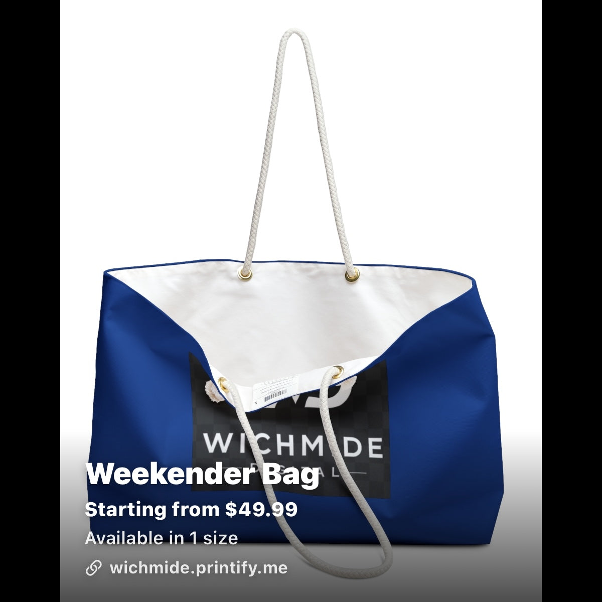 Wichmide Digital Luxury Weekender Bag