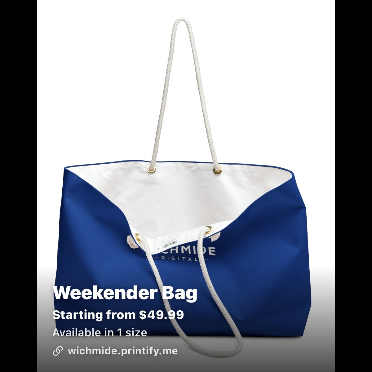 Wichmide Digital Luxury Weekender Bag