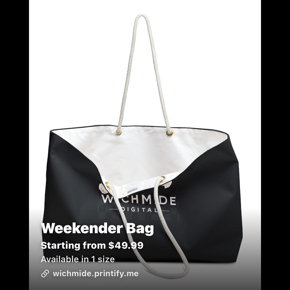 Wichmide Digital Luxury Weekender Bag