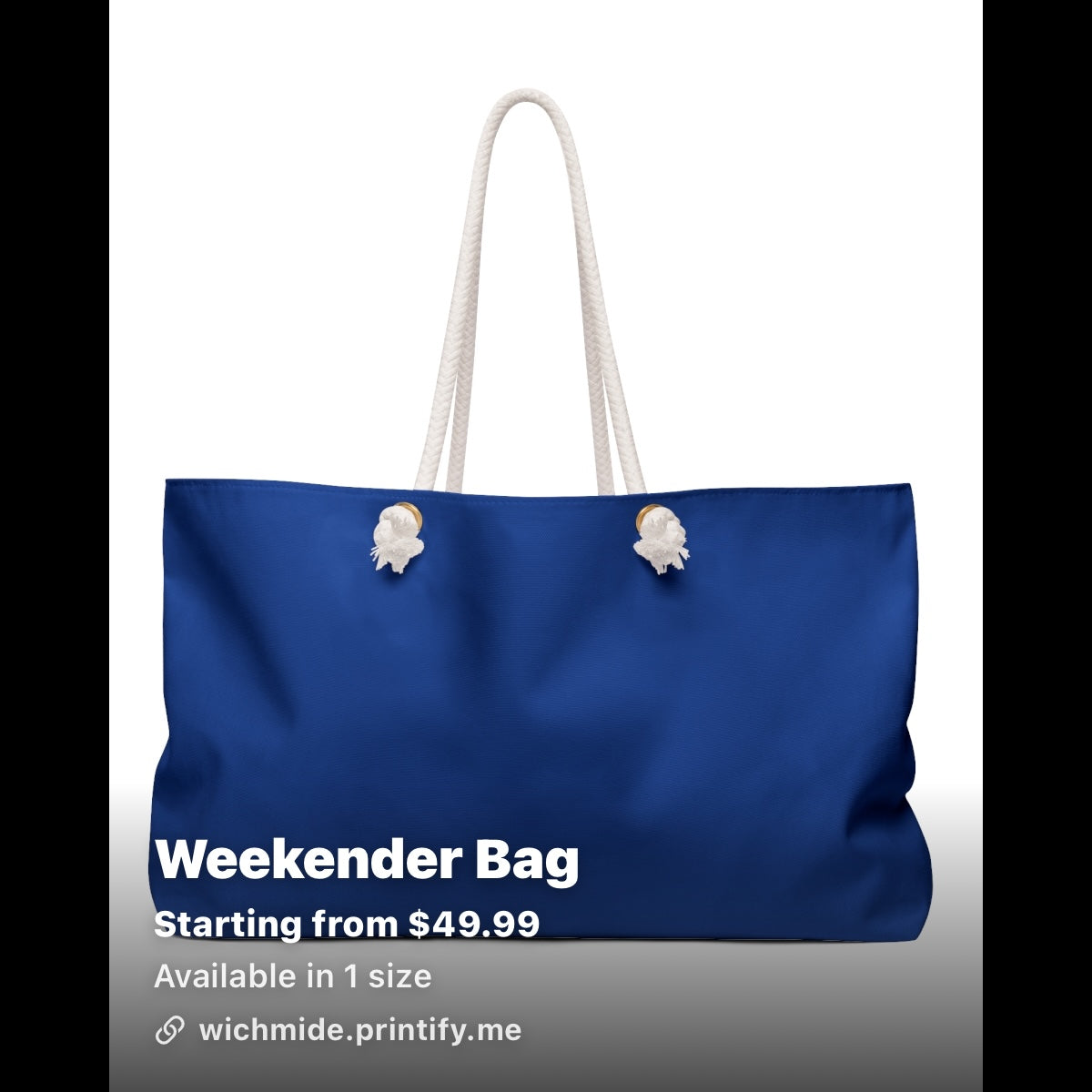 Wichmide Digital Luxury Weekender Bag