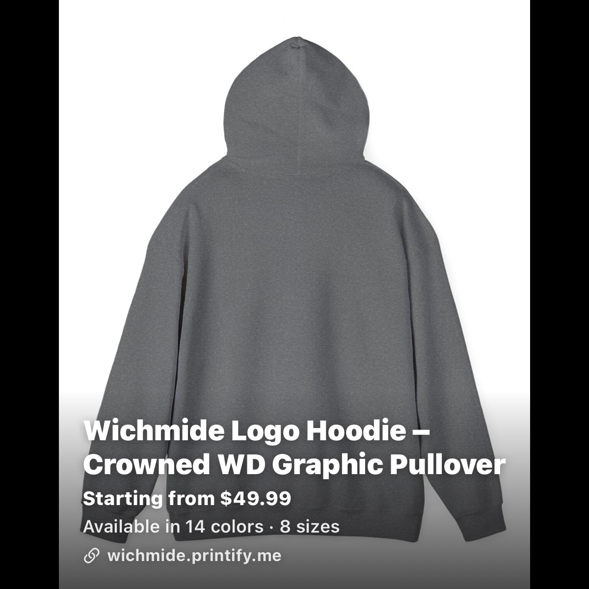 Wichmide Logo Hoodie – Crowned WD Premium Pullover