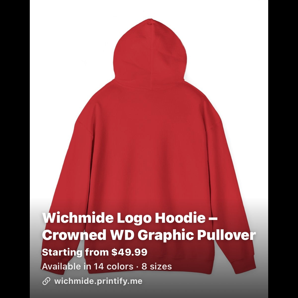 Wichmide Logo Hoodie – Crowned WD Premium Pullover