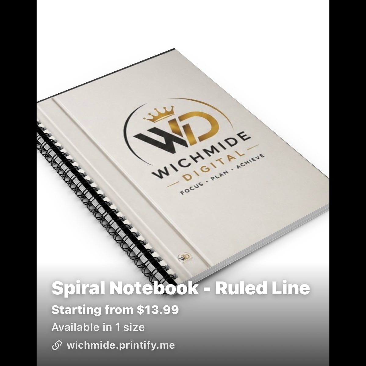 Spiral Notebook Ruled Line – Wichmide Digital