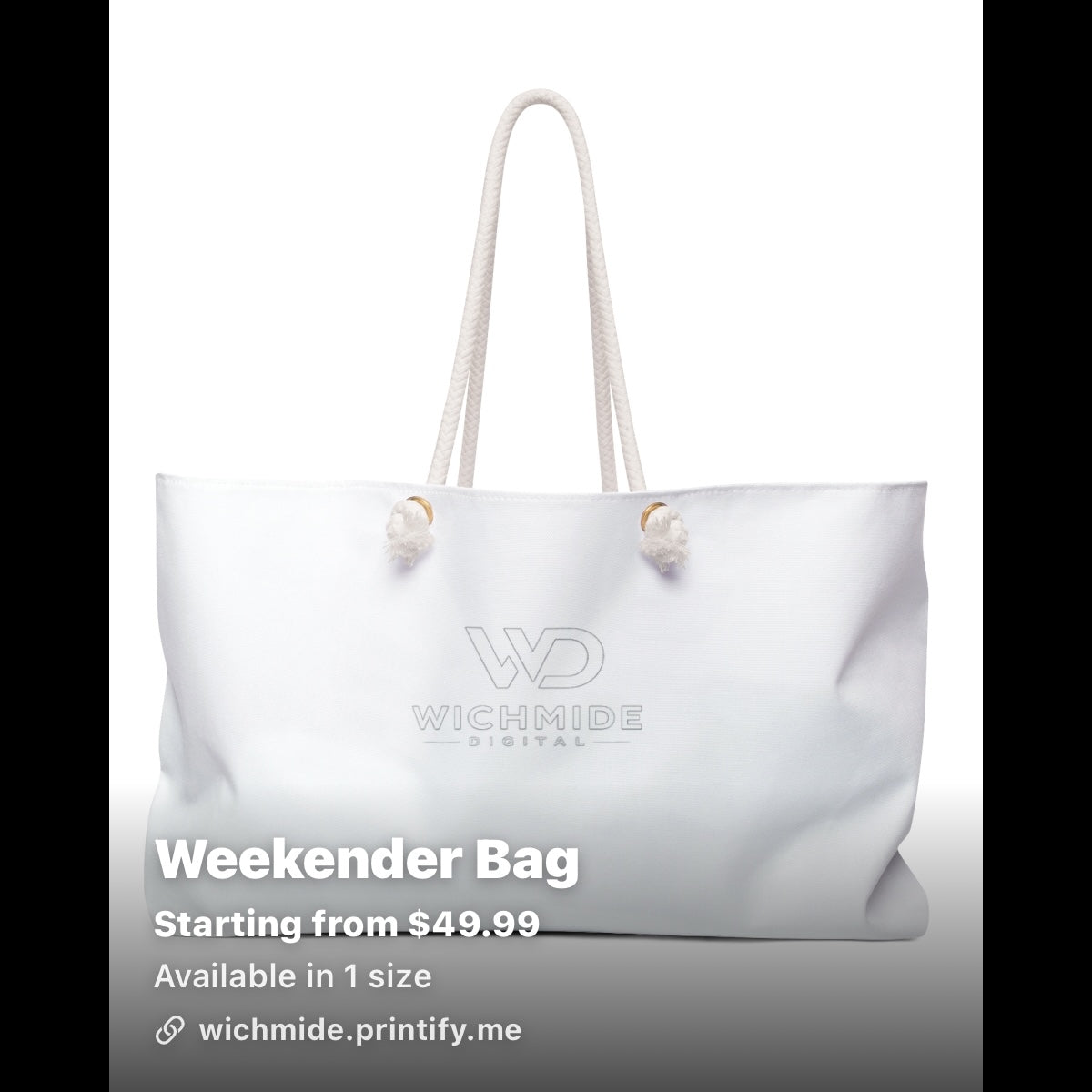 Wichmide Digital Luxury Weekender Bag