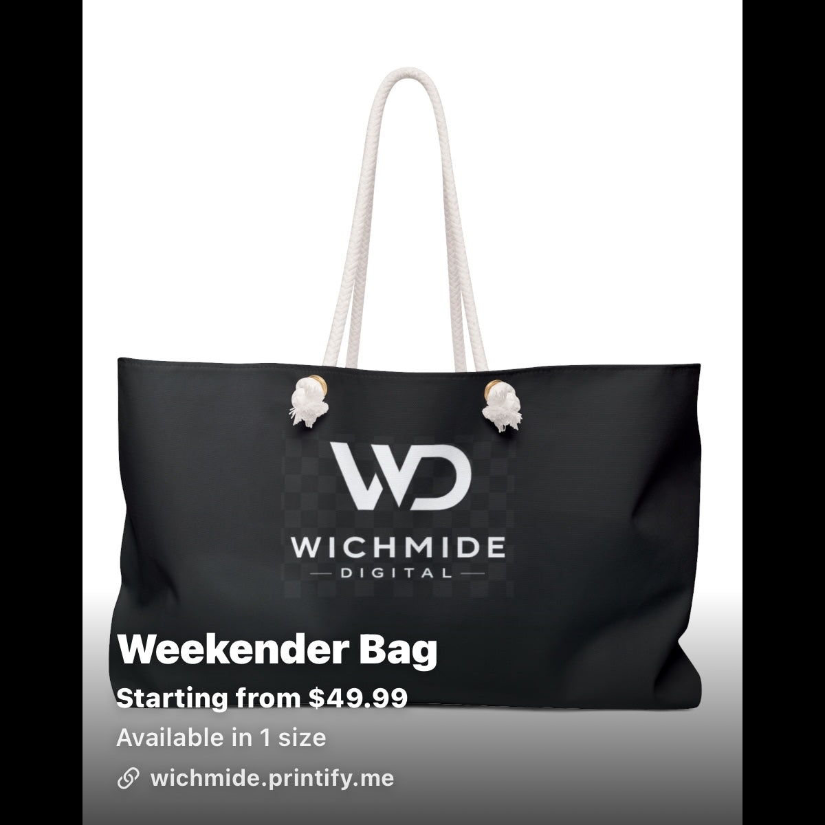 Wichmide Digital Luxury Weekender Bag