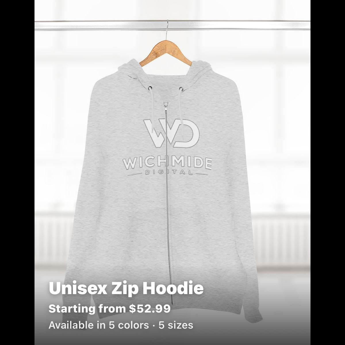 Wichmide Digital Premium Zip Hoodie