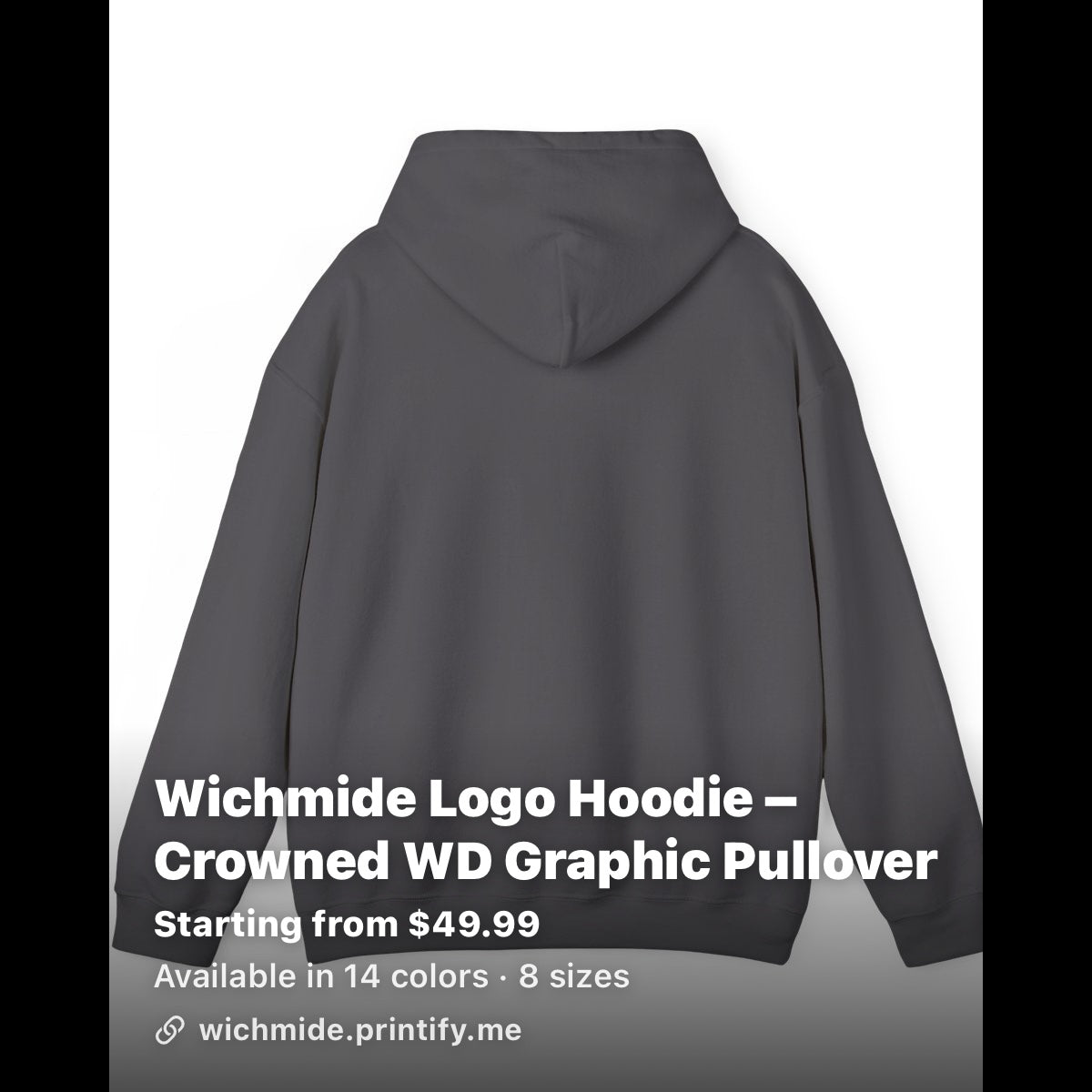Wichmide Logo Hoodie – Crowned WD Premium Pullover