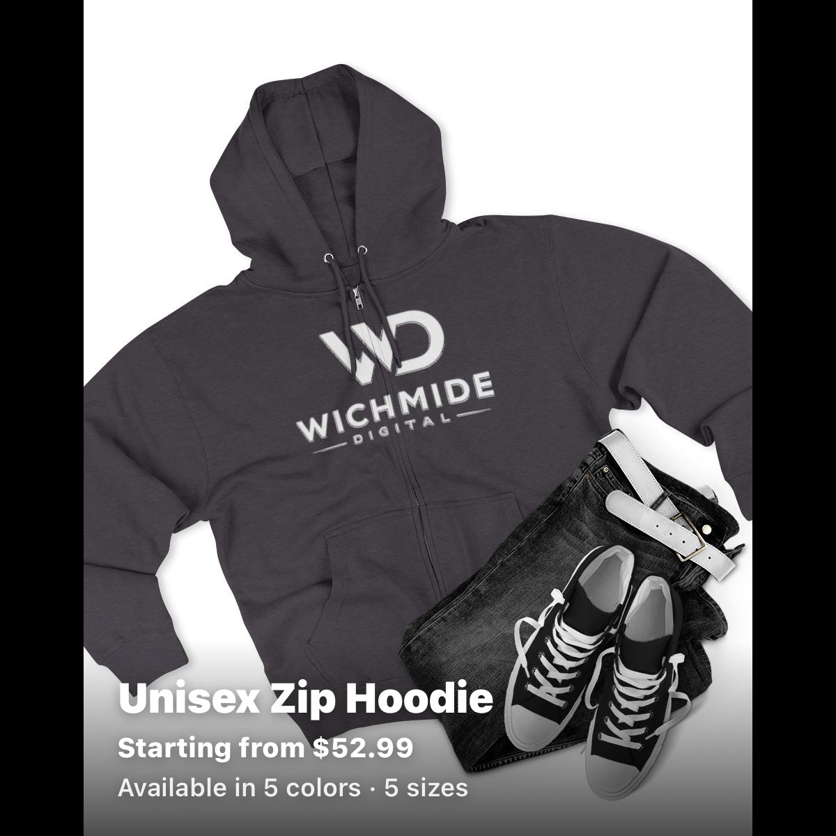 Wichmide Digital Premium Zip Hoodie