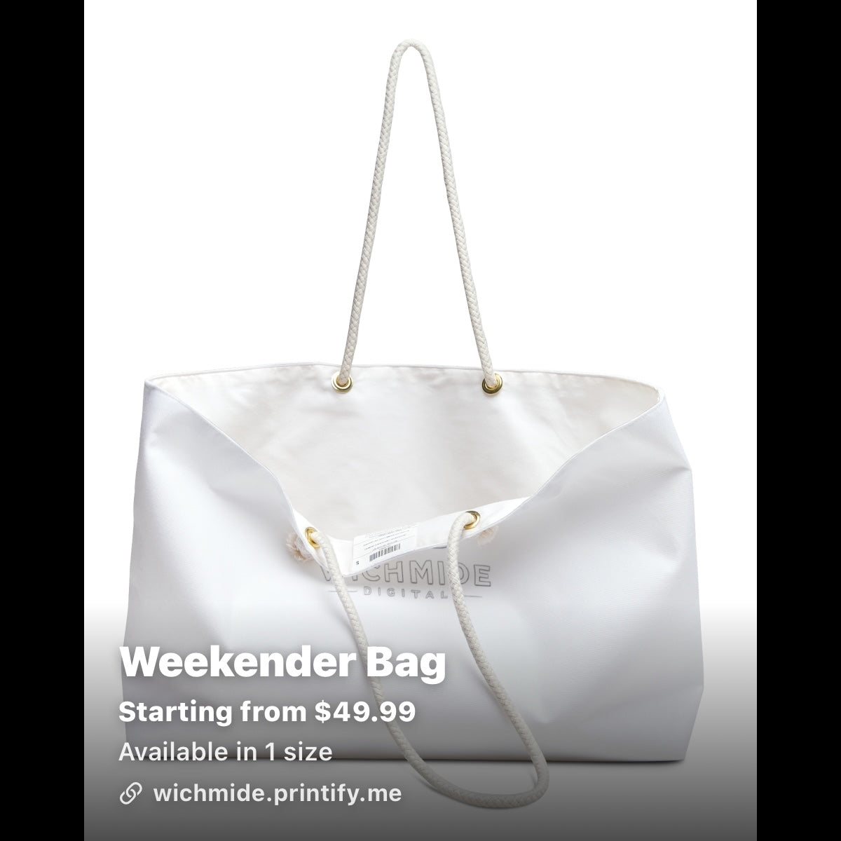 Wichmide Digital Luxury Weekender Bag