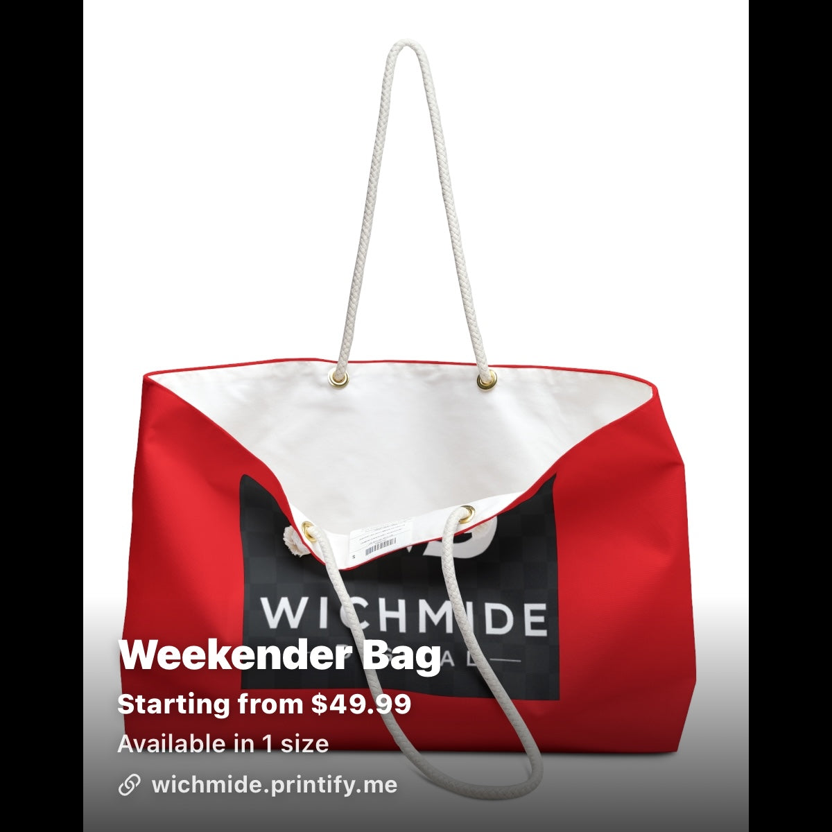Wichmide Digital Luxury Weekender Bag