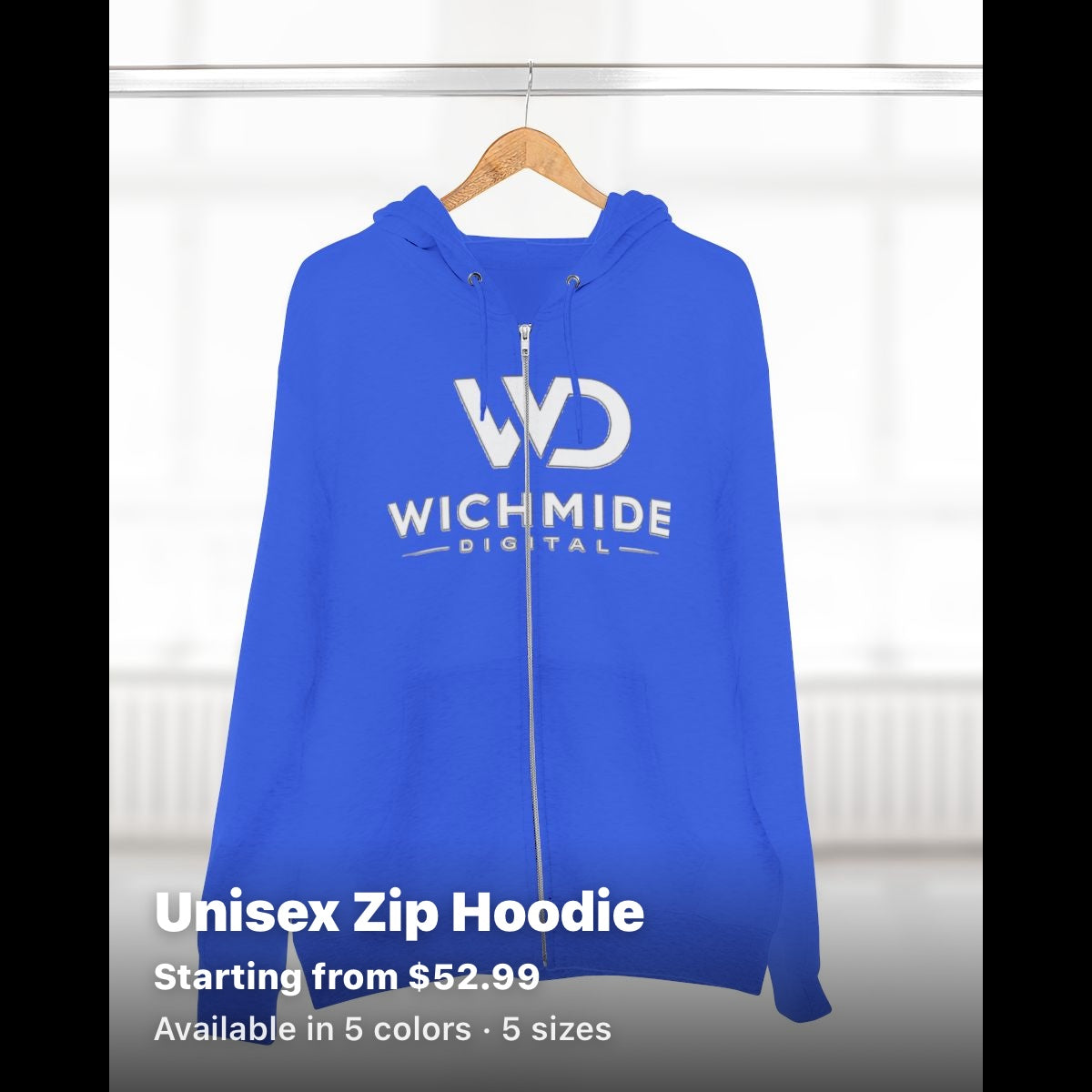 Wichmide Digital Premium Zip Hoodie